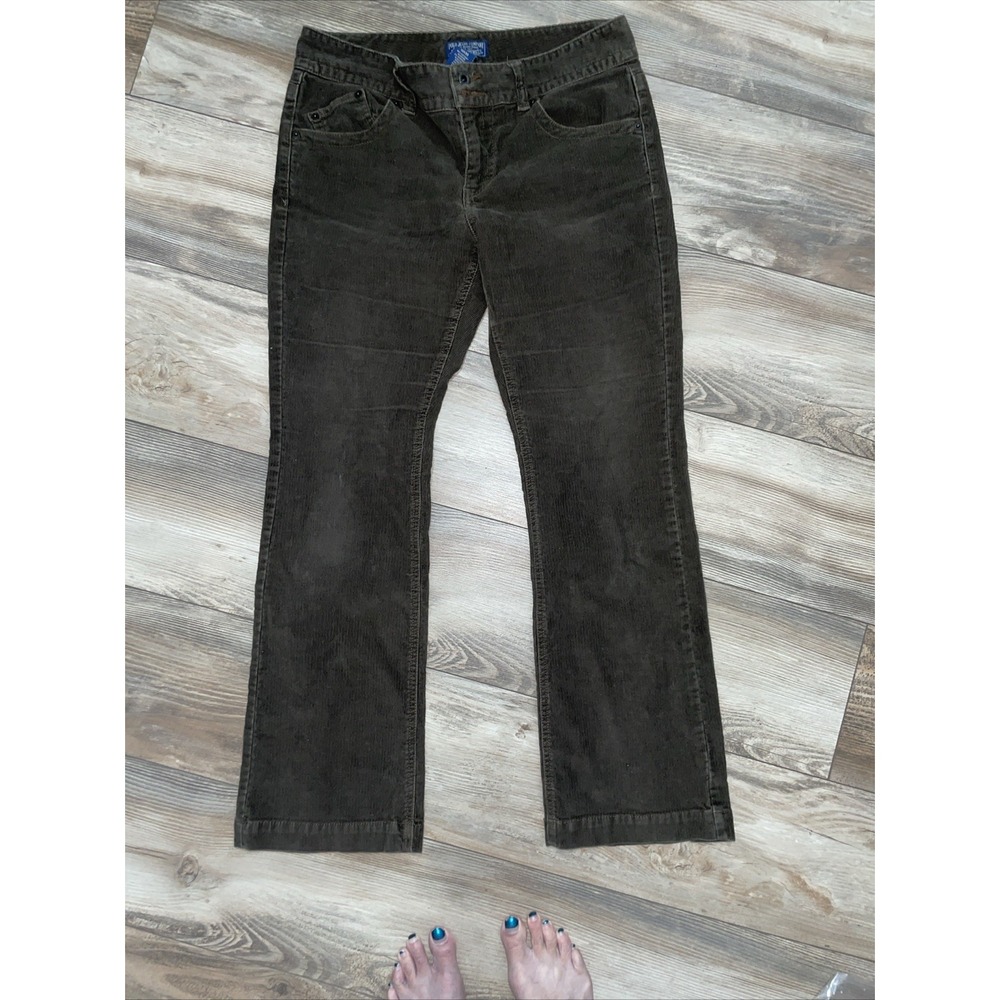 Vintage Polo Jeans Co Ralph Lauren Women Corduroy Pants Brown Bootcut Size 10X30 - Picture 6 of 6